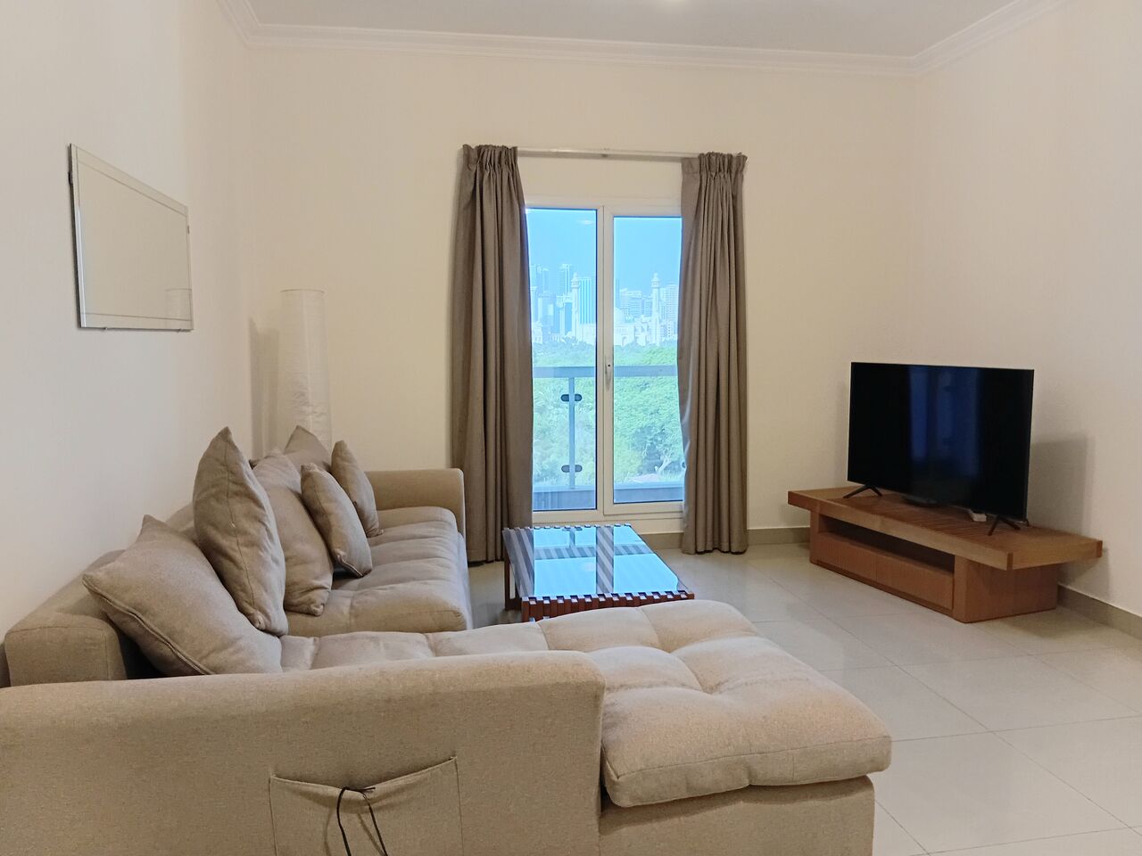 Bhd 300/month, Furnished, 1 Br, Fully-furnished | Adliya | Ewa Limit Bd30 | Balcony | Parking | Pool | Gym | Cctv