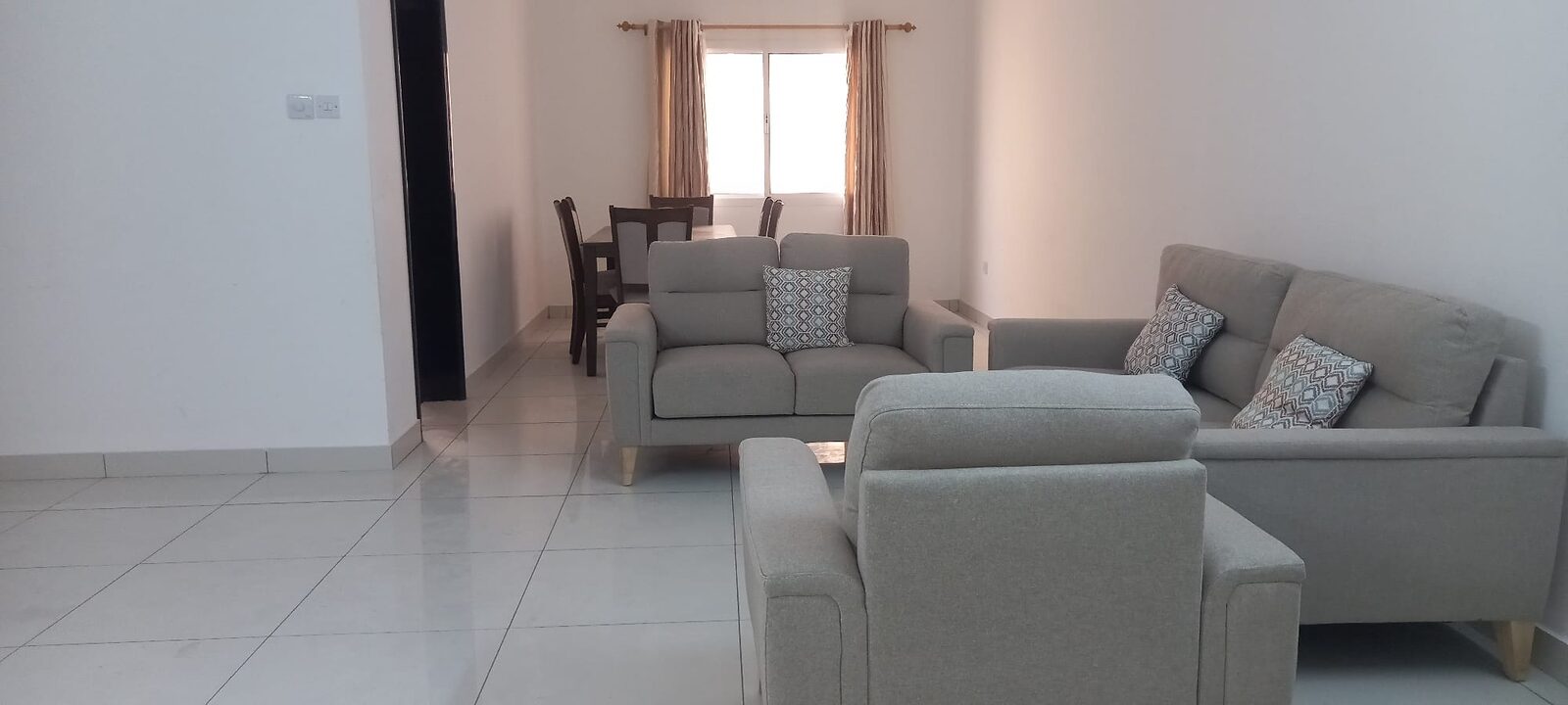 Bhd 300/month, 2 Br, #2  Bedrooms,2  Bathrooms,hall, Kitchen,semi Furnished,with A/c,ewa- Flat For Rent #