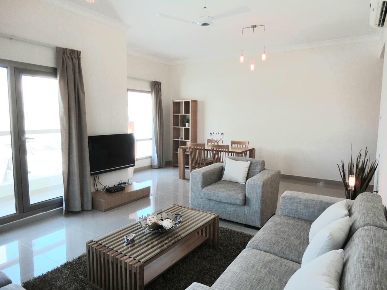 Bhd 320/month, Furnished, 2 Br, Fully-furnished | Hidd | Ewa Limit Bd30 | Parking | Balcony | Security | Satellite