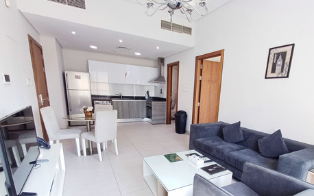 Bhd 350/month, Furnished, 1 Br, Eye-catching | Monthly & Yearly Basis | Modern Interior | Balcony | Near Juffair Mall